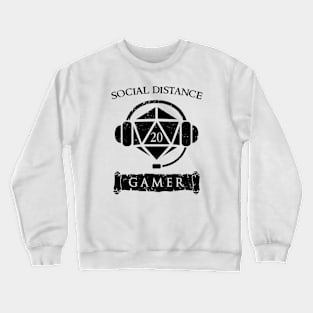 Social Distance Gamer - inverted Crewneck Sweatshirt